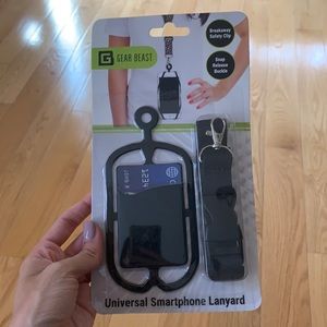 Universal smartphone lanyard